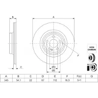 Bosch 0 986 479 J51 Remschijf