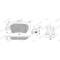 FERODO Remblokken set FDB1797 Ferodo voor o.a. FIAT