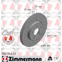 ZIMMERMANN 250.1344.52 Remschijf