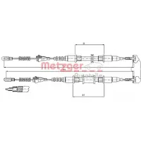 METZGER 11.5854 Handremkabel