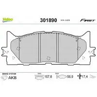 Valeo 301890 Remblokken