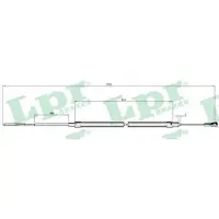 LPR Kabel, parkeerrem C0073B