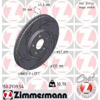 ZIMMERMANN 150.2939.54 Remschijf