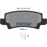 Textar Remblokset 2381601, achter