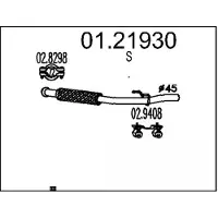 MTS Uitlaatpijp 01.21930