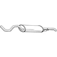 Bosal Einddemper 281-533 Bosal voor o.a. SKODA