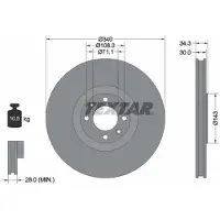 Textar 92256903 Remschijf
