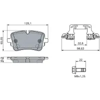 Bosch 0 986 460 173 Remblokken