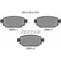 Textar Remblokset 2262301, achter