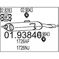MTS 01.93840 Einddemper