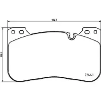 Hella 8DB 355 025-991 Remblokken