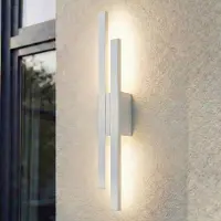LINDBY Buitenverlichting , Sakari, Wit, Terras, Aluminium, Modern