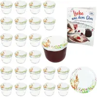 MamboCat 25-delige set weckpot 230 ml TO 82 Osterfreude deksel incl. receptenboekje