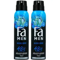 Fa Men Kick-Off - Deodorant & Bodyspray 2in1 - 2 x 150ml