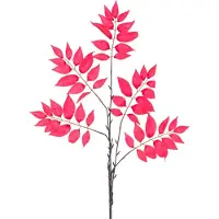 Easyplants | Kunsttak Varen vertakt 83 cm rood | Zijde | Nepbloemen | rood | Onderhoudsvrij | Kant-en-klaar