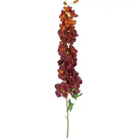 Easyplants | Kunstbloem Delphinium 105 cm bordeaux | Zijde | Nepbloemen | bordeaux | Onderhoudsvrij | Kant-en-klaar