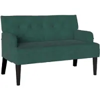 vidaXL Chesterfield Bank Donkergroen 112 x 65,5 x 75 cm Fluweel