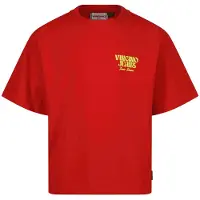 Vingino T-shirt Icon-logo tee Meisje Rood 176