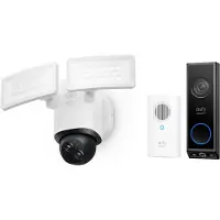 Eufy Security Floodlight Camera E340 + Security E340 Video Deurbel met Chime