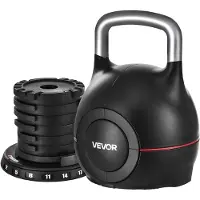 Vevor Verstelbare Kettlebell met 7 gewichtsniveaus (2/5/8/11/14/17/20 kg)