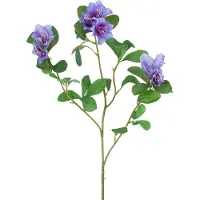 Easyplants | Kunstbloem Rododendron Azalea 73 cm paars | Zijde | Nepbloemen | paars | Onderhoudsvrij | Kant-en-klaar