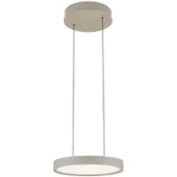 Orion Hanglamp Teide, dimbaar, crème / amber, Woon-/ Eetkamer, Aluminium, Modern