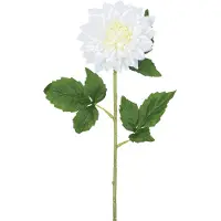 Easyplants | Kunstbloem Dahlia Real Touch wit 54 cm | Zijde | Nepbloemen | wit | Onderhoudsvrij | Kant-en-klaar