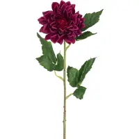 Easyplants | Kunstbloem Dahlia Real Touch donker rood 54 cm | Zijde | Nepbloemen | rood | Onderhoudsvrij | Kant-en-klaar