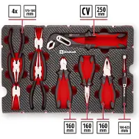 Einhell Zangen-Set 9-tlg.Einleger Pad Inlegstuk