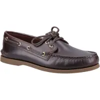 Sperry Authentieke 2 Oog Leer Heren Amaretto Bootschoenen