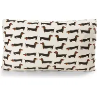 Nici Dachshund Kussen 43x25 Cm Bruin