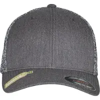 Flexfit Pet grijs gemêleerd / zwart