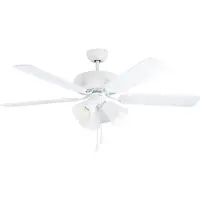 Eglo Plafondventilator lamp Las Palmas E27 132cm wit