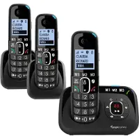 Audioline Bigtel 1583 - slechthorenden telefoon met grote toetsen - 3 draadloze telefoons