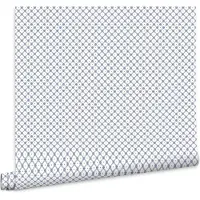 Laura Ashley Wickerwork Behang - Ruit - 10mx52cm - Blauw