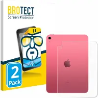 BROTECT - Screenprotector voor Apple iPad A16 11" WiFi 2025 (Achterkant, 11. Gen.) - Folie Beschermfolie transparant 2 Stuks
