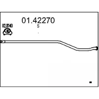 MTS Uitlaatpijp 01.42270