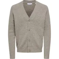 Only & Sons Gebreid vest 'ONSRAY' donkerbeige