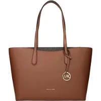 Michael Kors Bruine Leren Schoudertas
