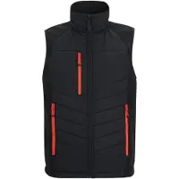 Regatta Heren Gilet met volledige rits (Zwart/Klassiek Rood)