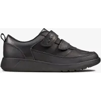 Clarks Scape Flare K Zwarte Leren Schoenen