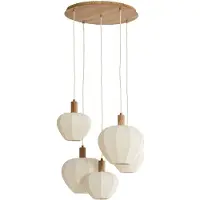 Light & Living Japandi hanglamp Huxi 5-lichts licht