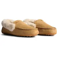 Hunter Dames Moccasin Slipper Sherpa Suède Dames Biscuit Slippers