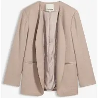 Bonprix Kraagloze blazer in een zachte wolmix 46