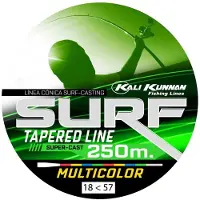 Kali Kunnan Surf Taps Toelopende Onderlijn 250 M Groen 0.200-0.620 mm