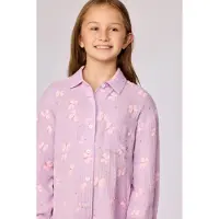Woody Slaapkleedje lila vlinder print - maat 152/12J