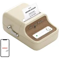 Niimbot B21S Labelprinter - Cream - bluetooth - printbreedte 25-50mm - direct thermisch - 203dpi - 1500mAh