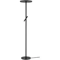 Orion Uplighter vloerlamp Teide, dimbaar, zwart, Woon-/ Eetkamer, Aluminium, Modern, vloerlamp