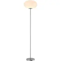LINDBY Vloerlamp Sonika, alu / grijs / zink, Woon-/ Eetkamer, metaal, vloerlamp