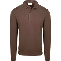Profuomo Polo bruin normale fit 3 knoopjes